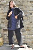 Porto Button Back Breton Tunic French Navy /40=